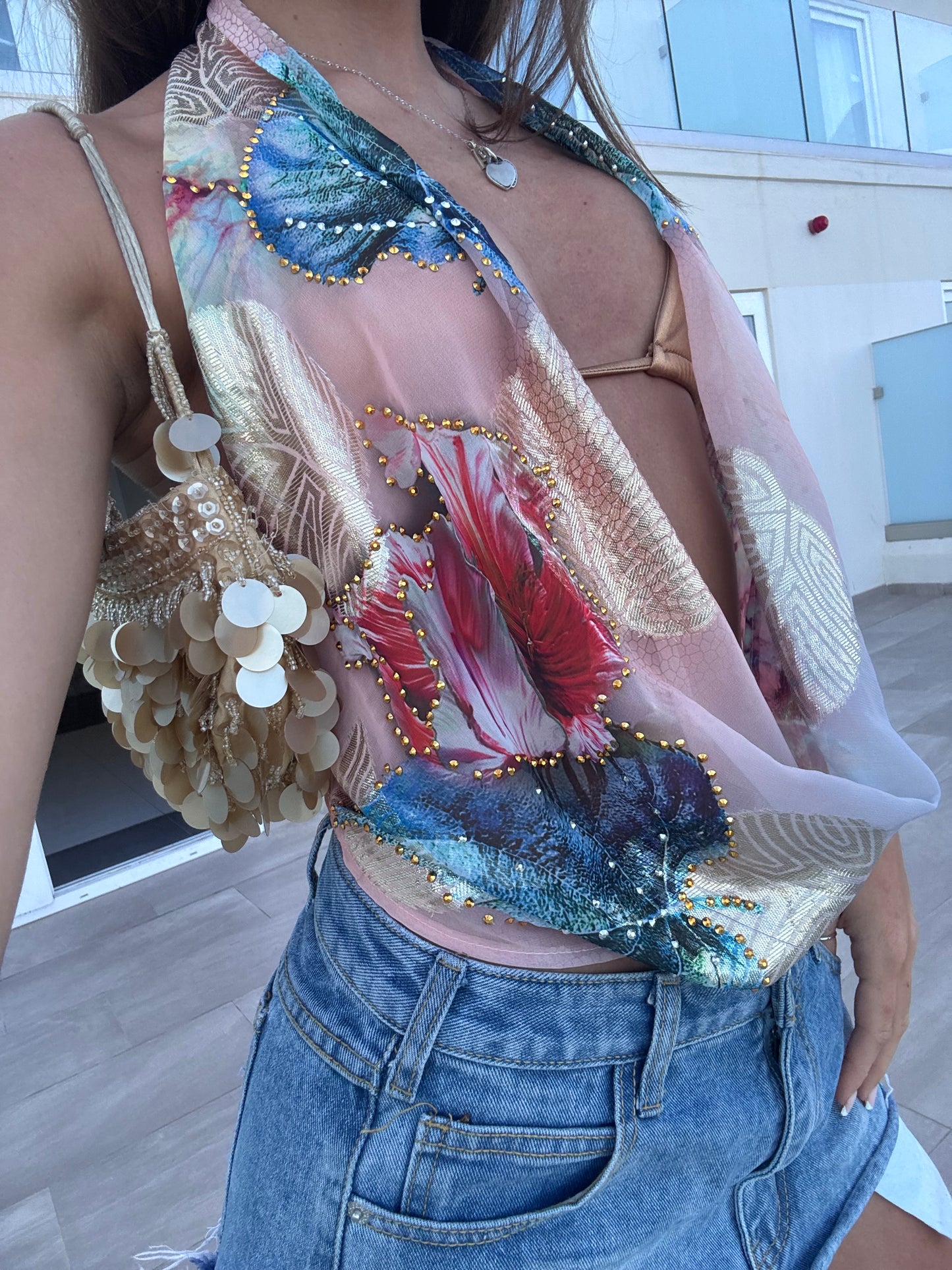MILA TOP | AQUAMARINE